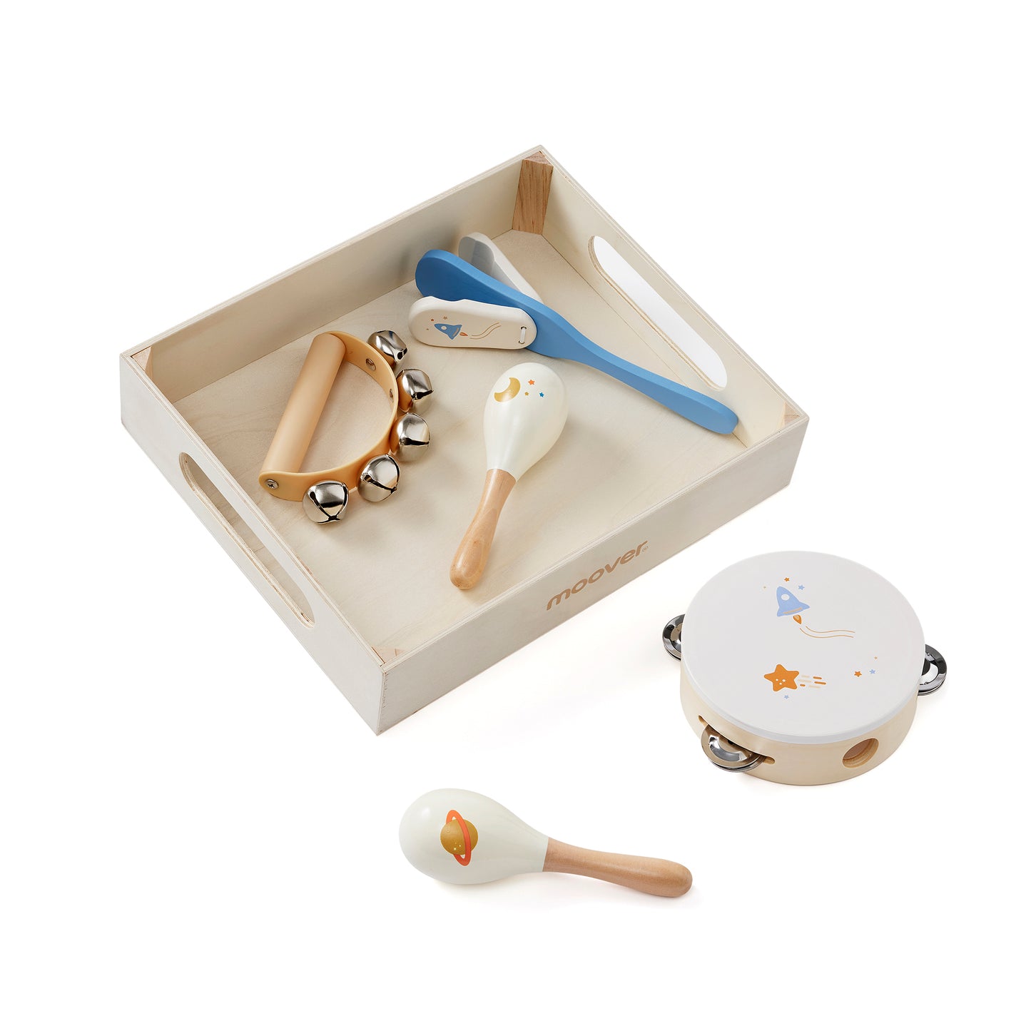 Moover Music Set in Wooden Tray Space
