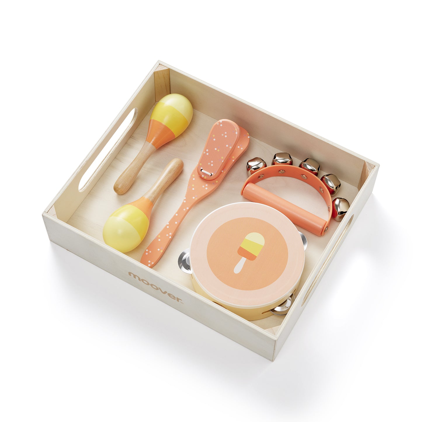 Moover Music Set in Wooden Tray Ice Cream