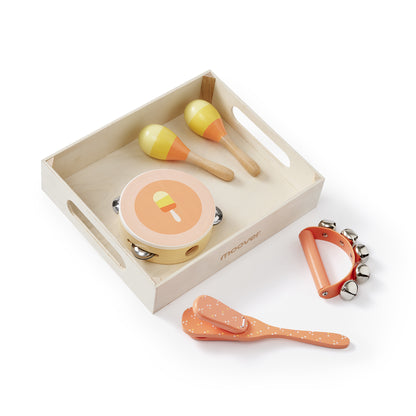 Moover Music Set in Wooden Tray Ice Cream