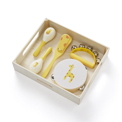 Moover Music Set in Wooden Tray Safari