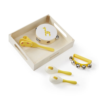 Moover Music Set in Wooden Tray Safari